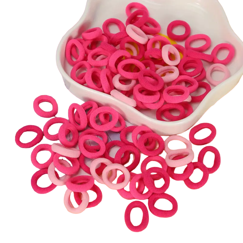 Colourful Hair Ties 100pcs Packet (Various Colours)