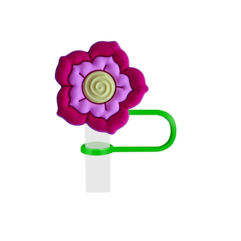 Flower Straw Caps