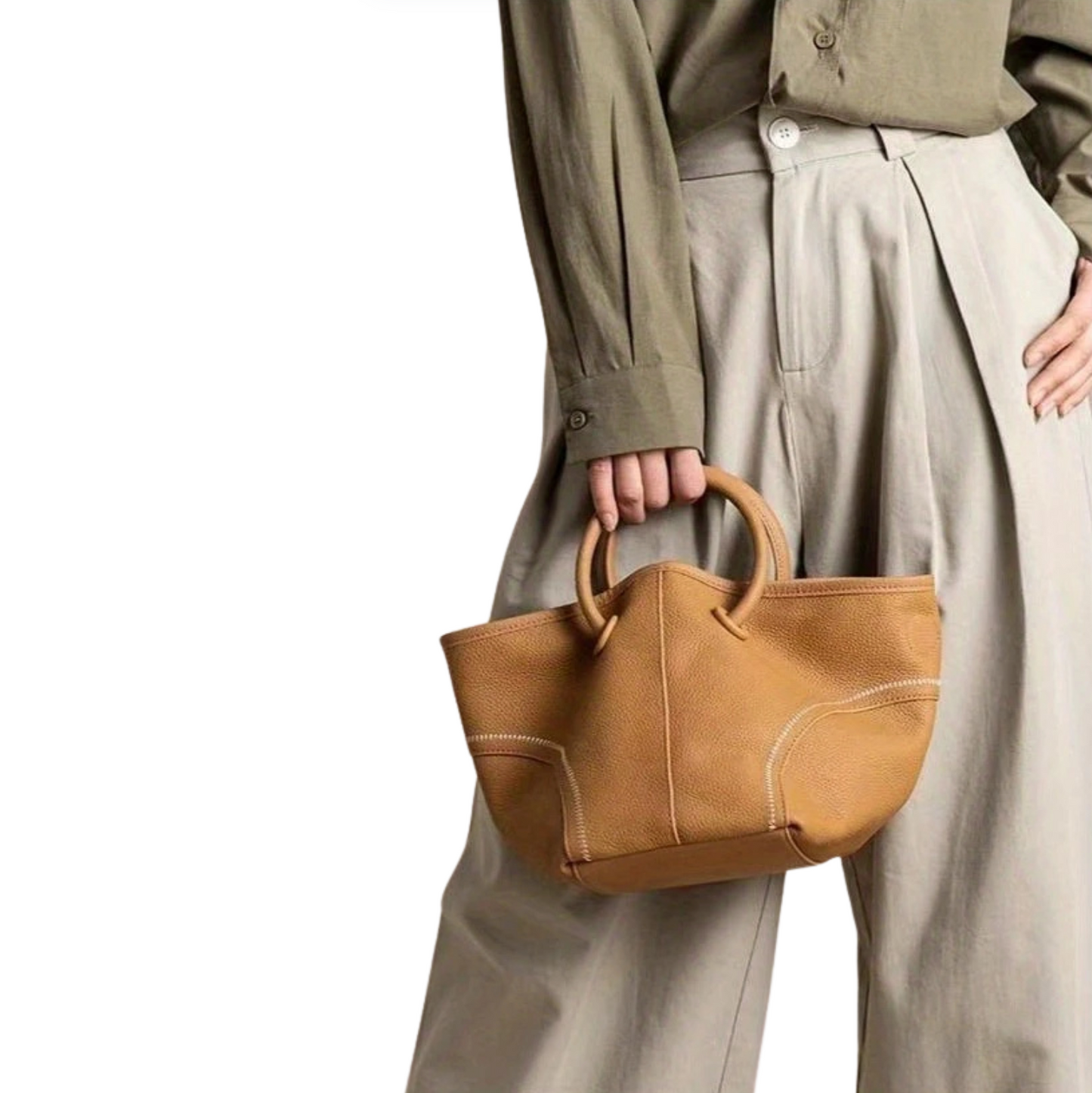 Brown Women's Tote Bag 2 Styles