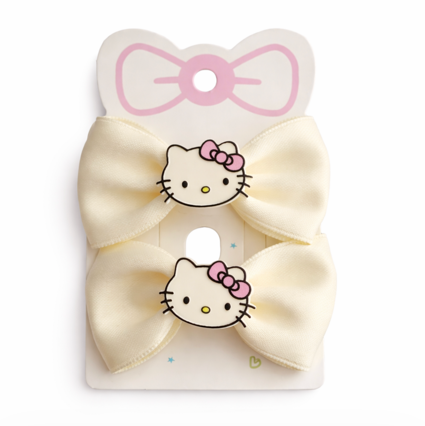 Hello Kitty Bow Hair Clips 2pcs