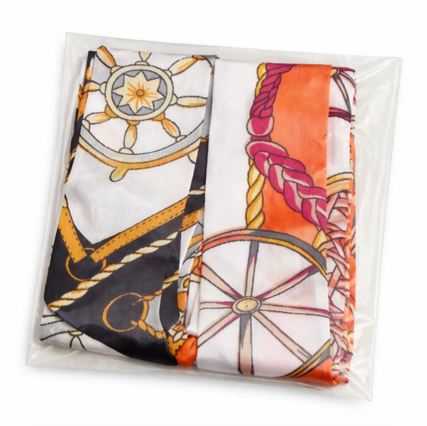 Twilly Scarf Set Nautical Print 2pcs