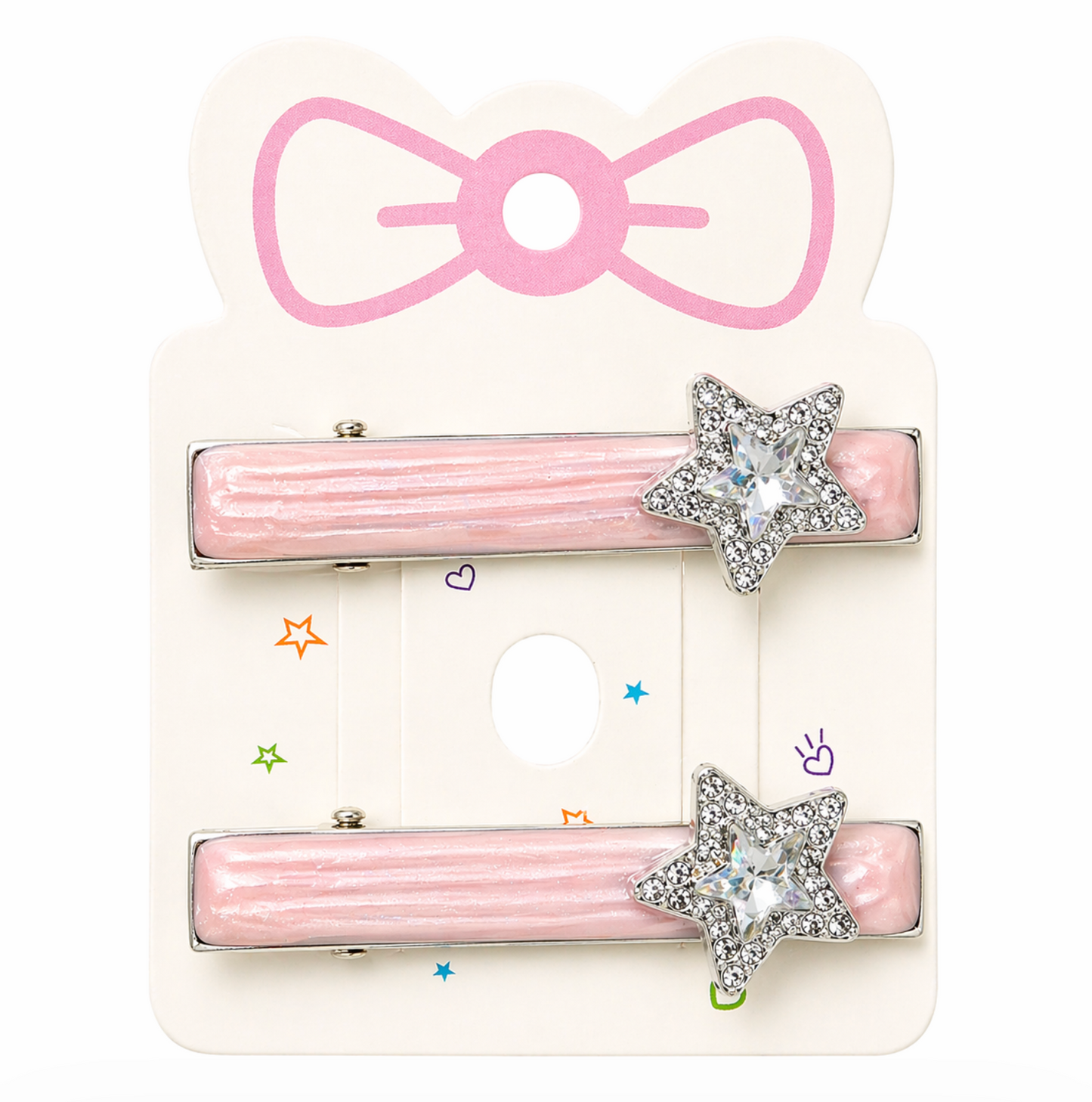 Sparkly Star Hair Clips 2pcs