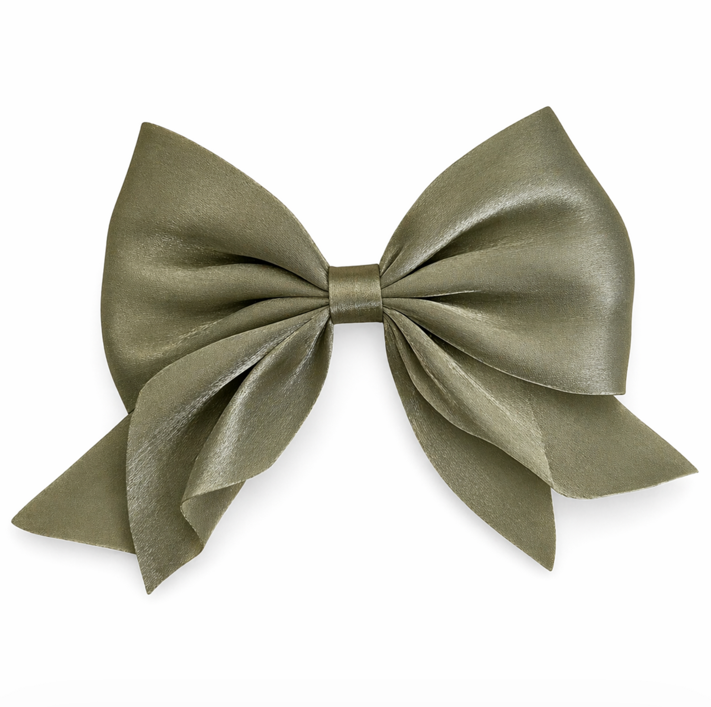 Olive Classic Bow Hair Clip