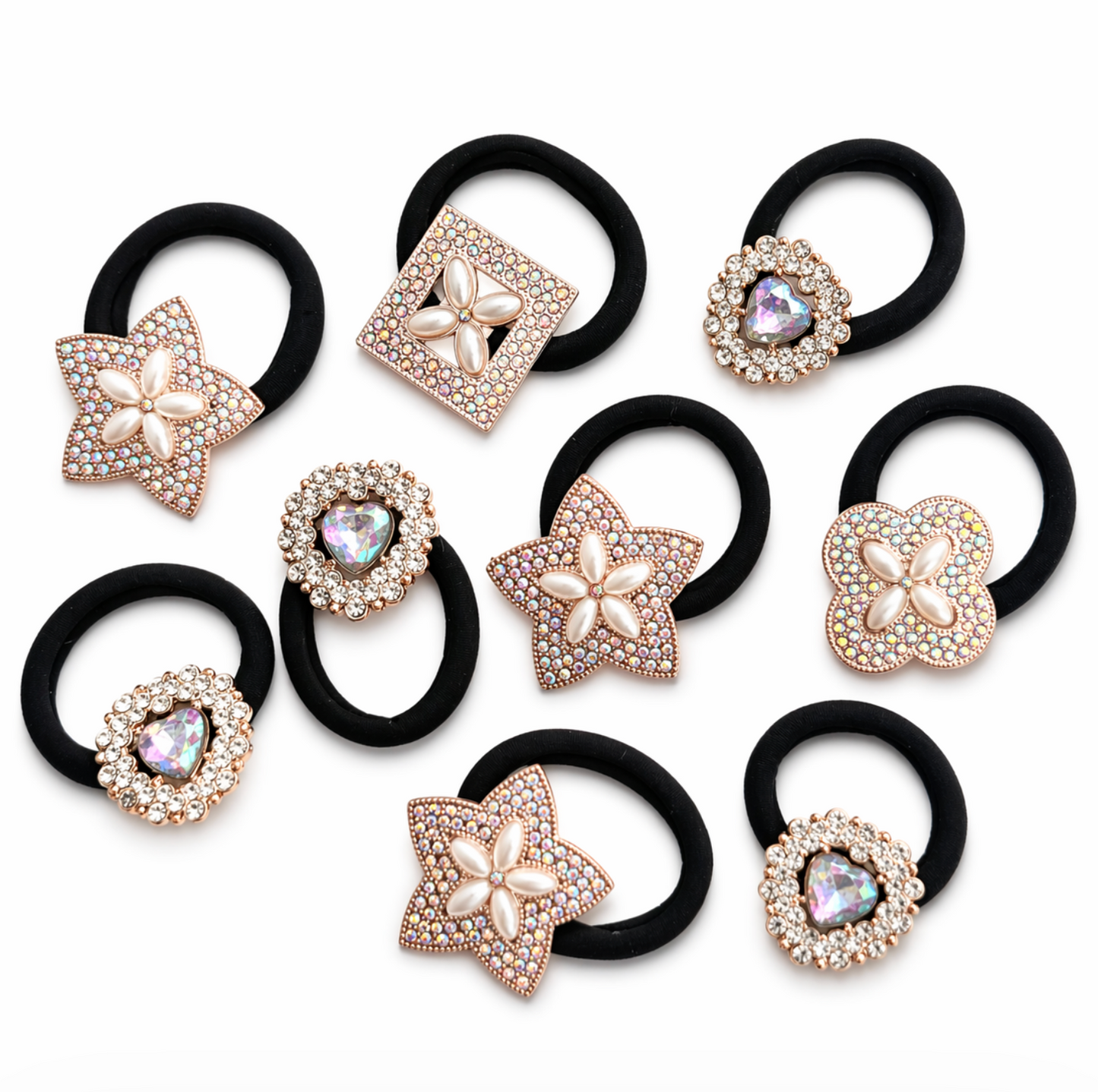 Statement Hair Tie Set 9pcs
