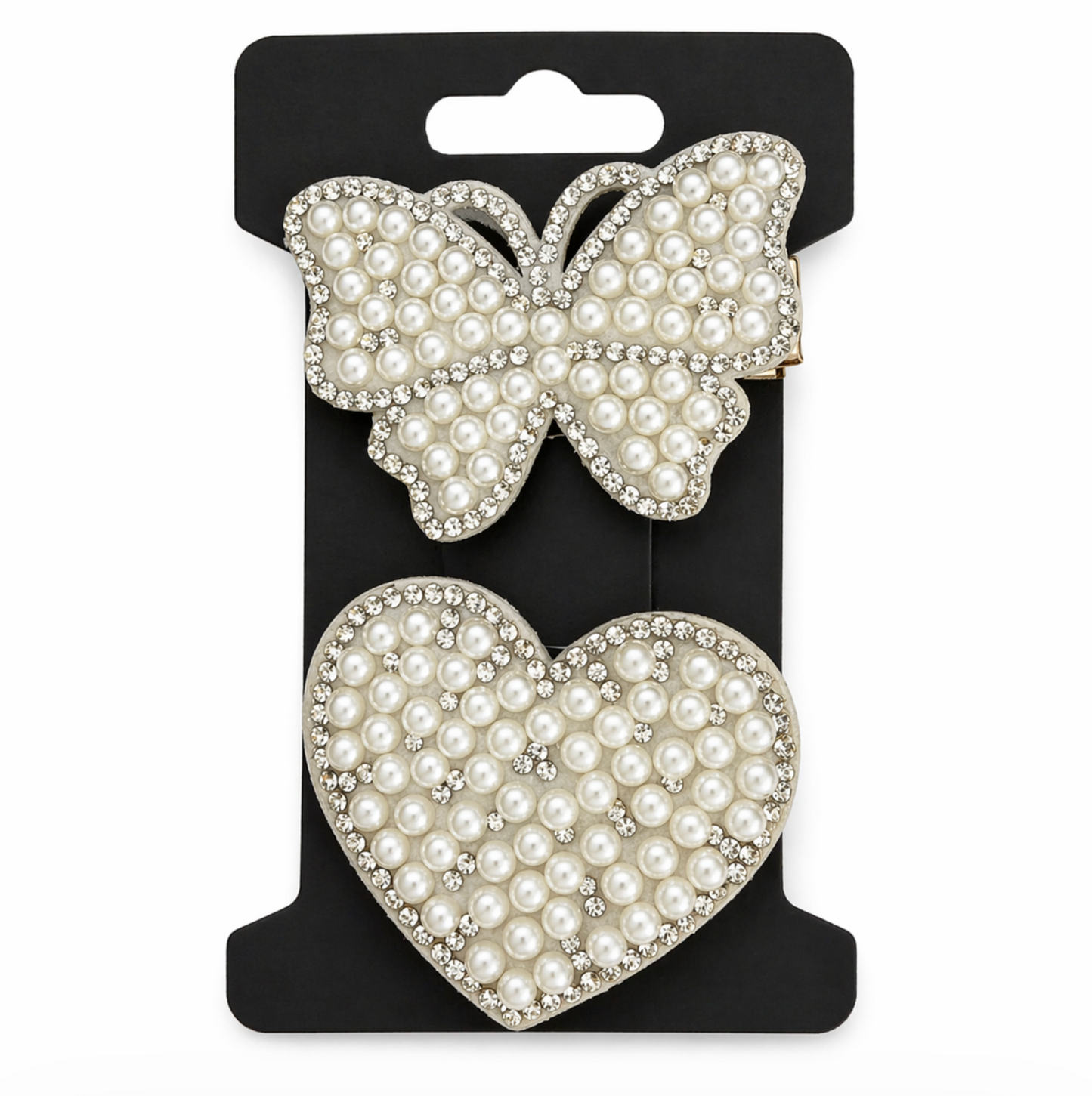 Pearl Statement Hair Clip Set 2pcs