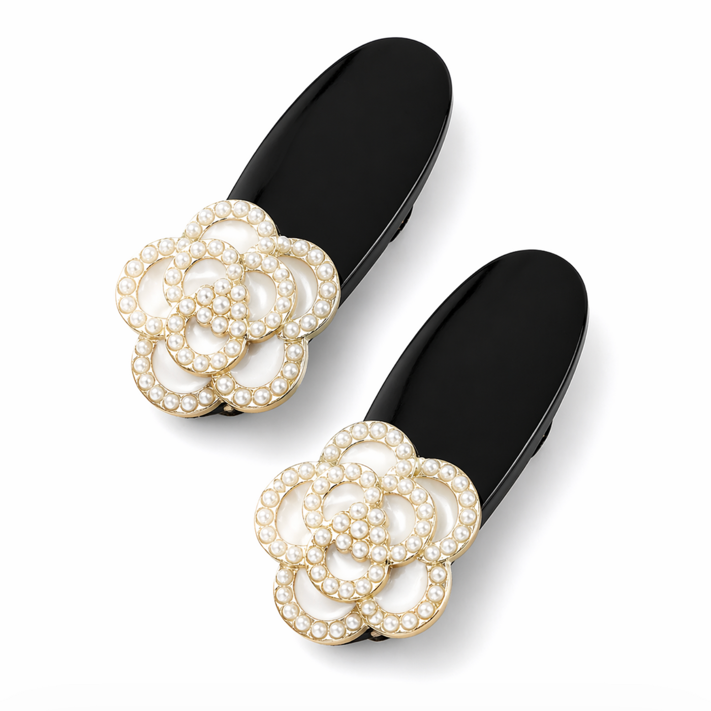 Pearl Flower Hair Clip Set