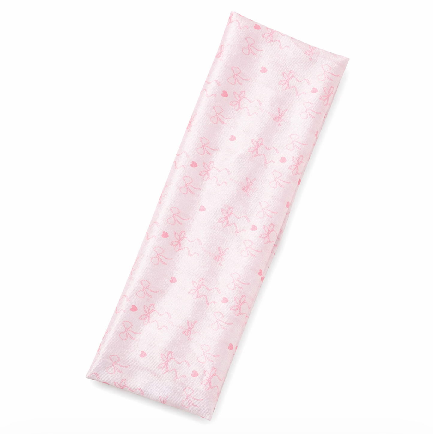 Bow & Heart Print Soft Fabric Headband