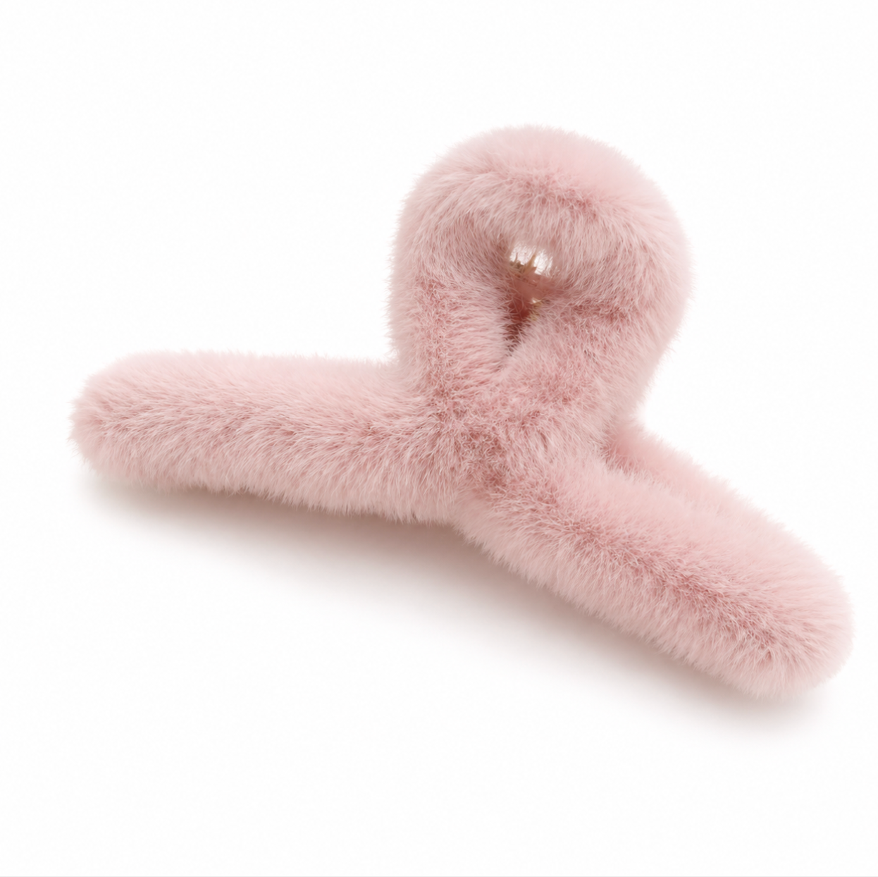 Fluffy Hair Claw Pink