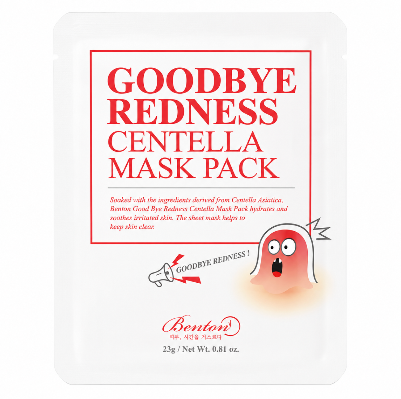 Benton Goodbye Redness Centella Mask Pack 23g