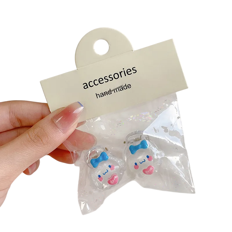 Sweet Cartoon Acrylic Hair Claws Set