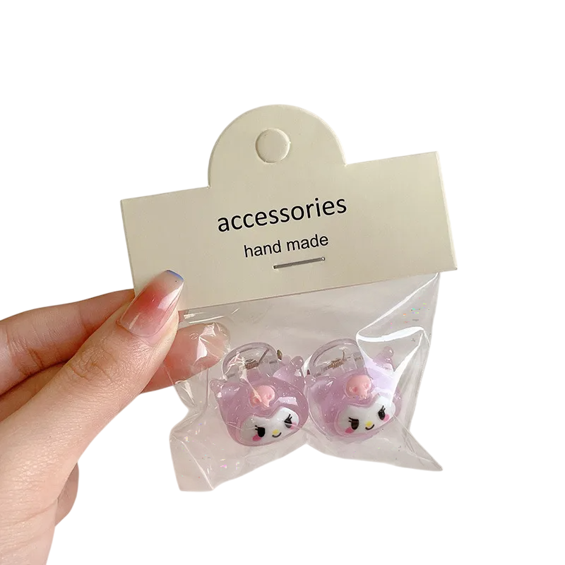 Sweet Cartoon Acrylic Hair Claws Set