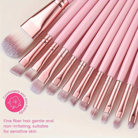 Makeup Brush Set with Powder Puffs 19pcs