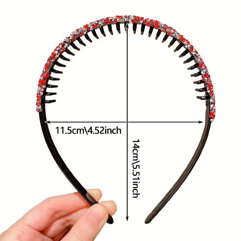 Sparkle 6pcs Teeth Grip Headbands Bundle