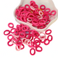 Colourful Hair Ties 100pcs Packet (Various Colours)