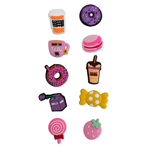 Cute Mix 10pcs Shoe Charms