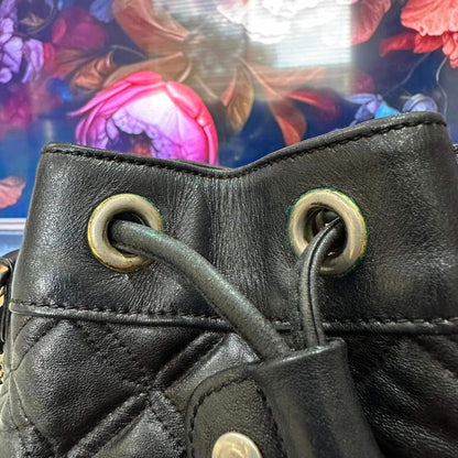 Pre-loved MCM Black Bucket Bag