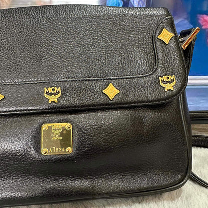 Pre-loved Vintage MCM Black Satchel Bag