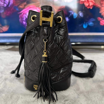 Pre-loved MCM Black Bucket Bag
