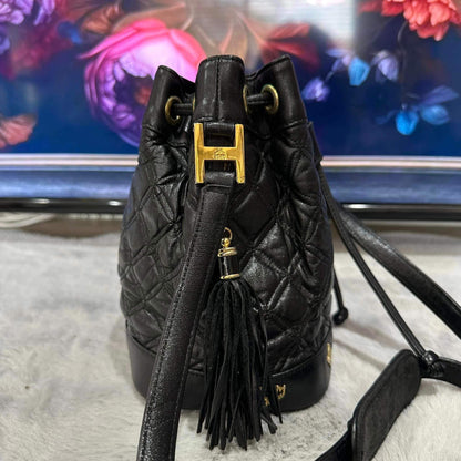 Pre-loved MCM Black Bucket Bag