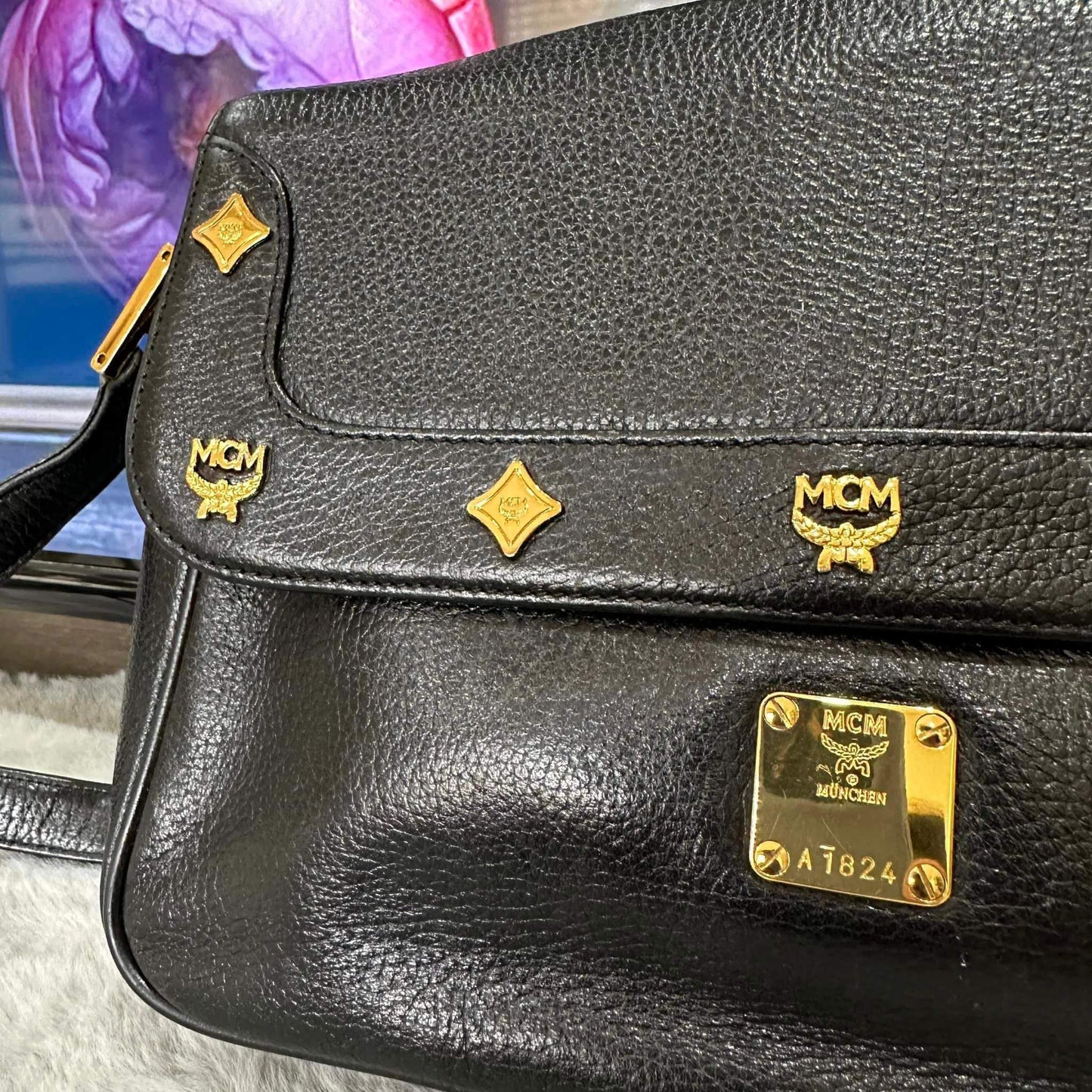 Pre-loved Vintage MCM Black Satchel Bag