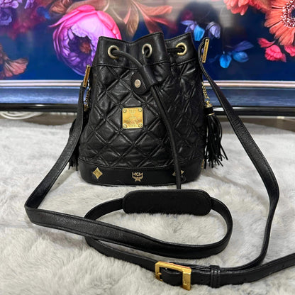 Pre-loved MCM Black Bucket Bag