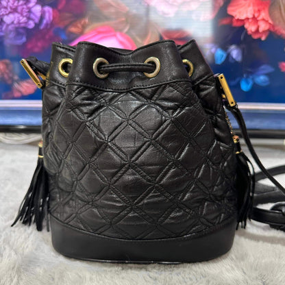 Pre-loved MCM Black Bucket Bag