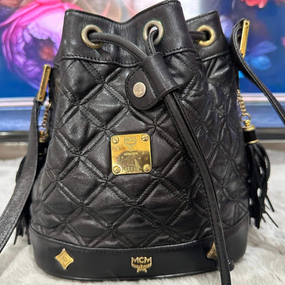 Pre-loved MCM Black Bucket Bag