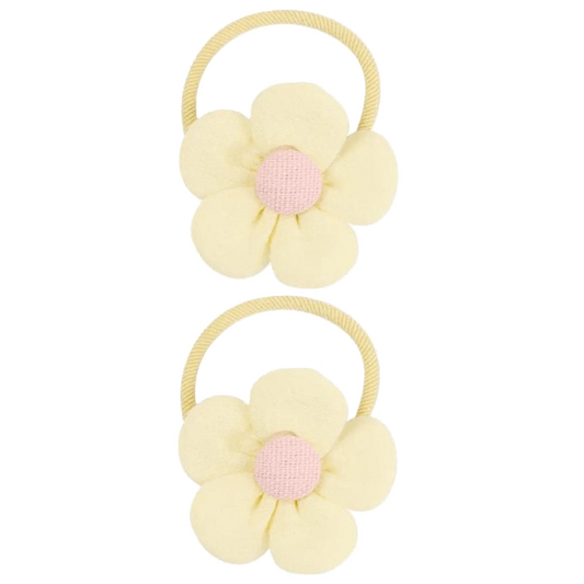 Cute Flower Hair Ties 2pcs