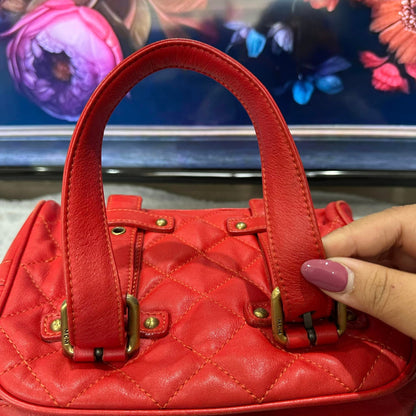 Pre-loved MCM Boston Leather Bowling Bag 25cm