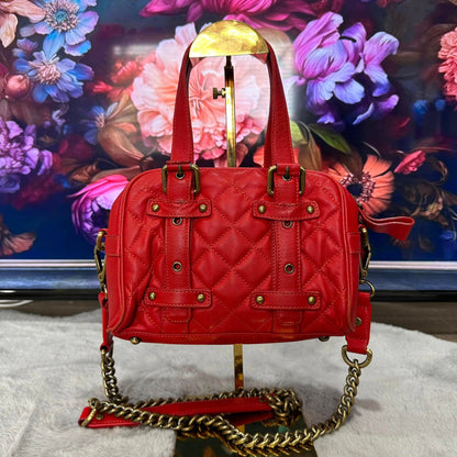 Pre-loved MCM Boston Leather Bowling Bag 25cm