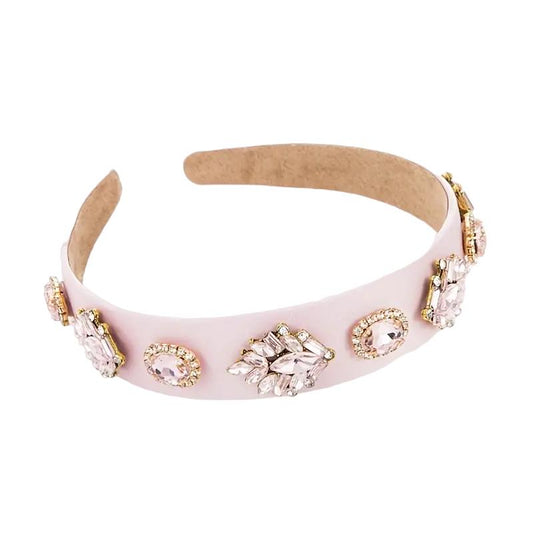 Pink Rhinestone Headband