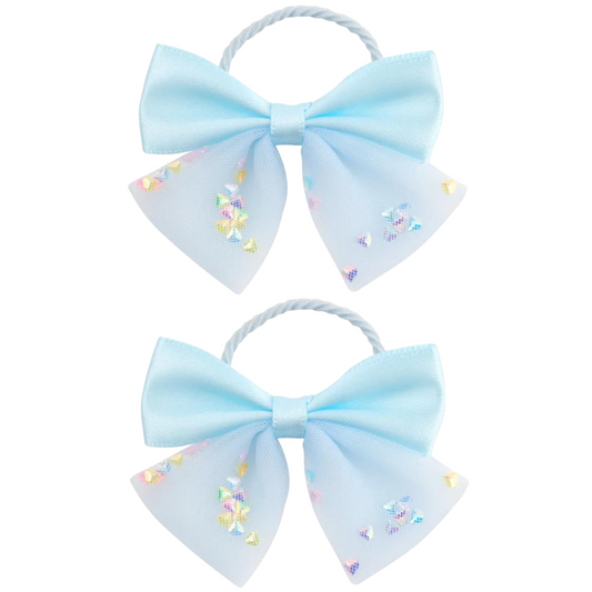 Sweet Blue Hair Ties 2pcs