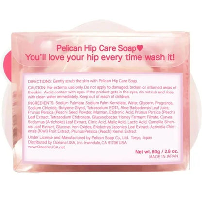 PELICAN Koisuru Oshiri Hip Care Soap Peach Scrub Bar 80g
