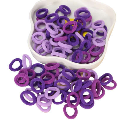 Colourful Mini Hair Ties 100pcs
