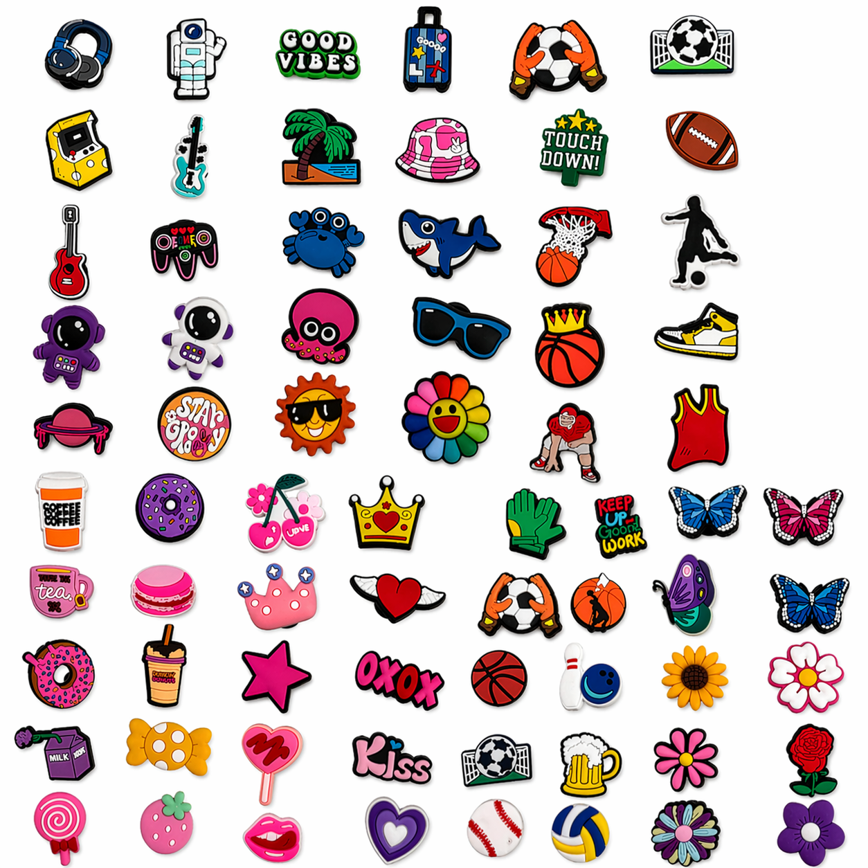 Shoe Charms Mega Bundle 70pcs