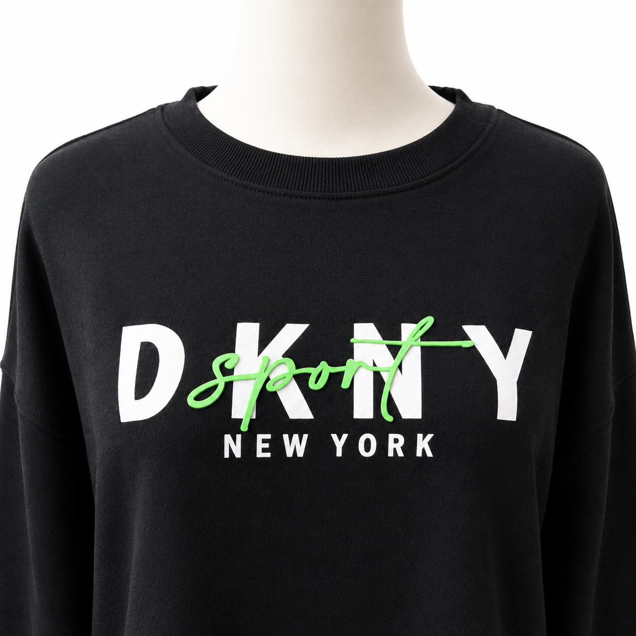 DKNY Sport Black Logo Sweatshirt Size S