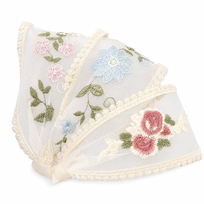 Embroidered Lace Floral Headband Trio Bundle