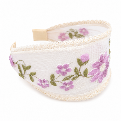 Embroidered Lace Floral Headband Trio Bundle