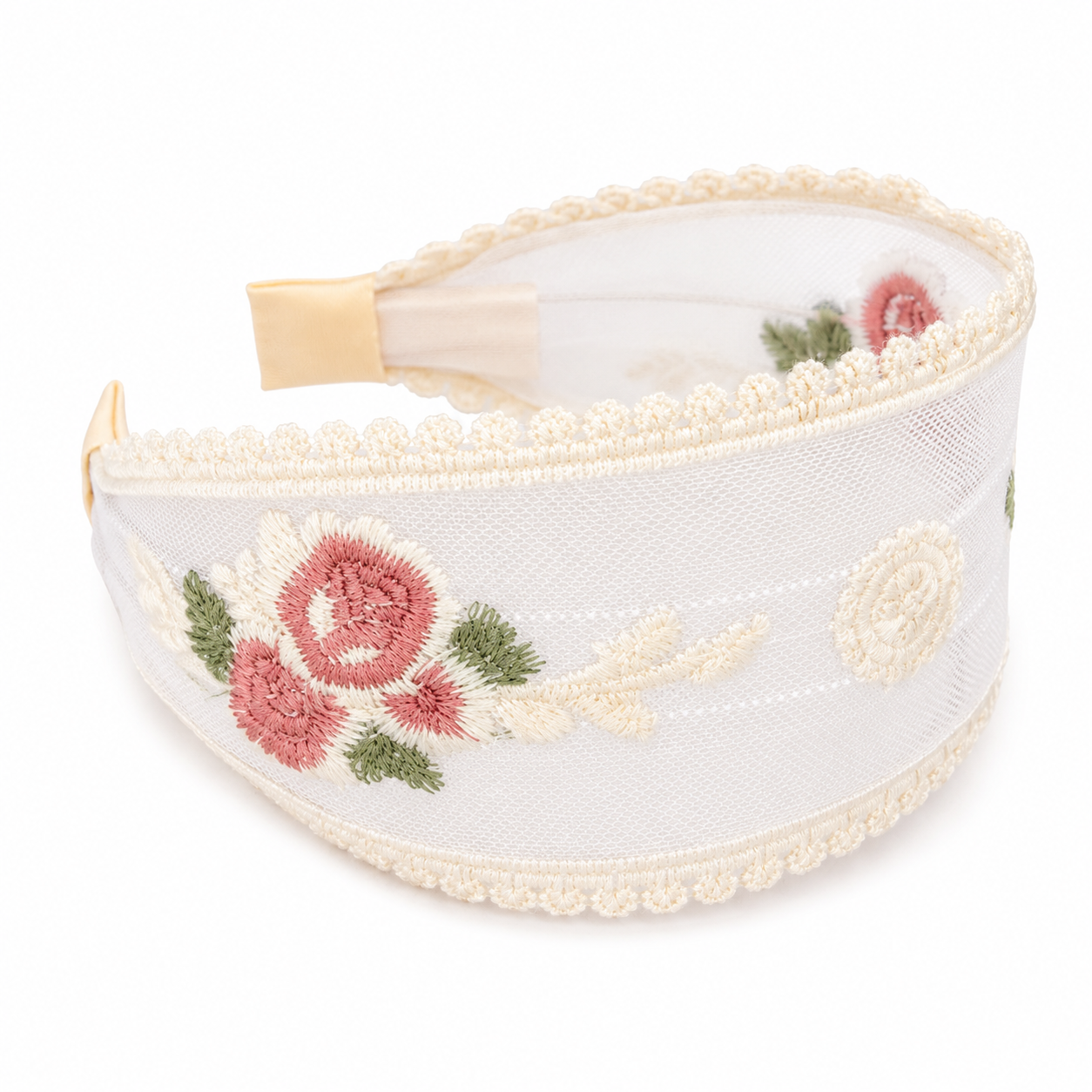 Embroidered Lace Floral Headband Trio Bundle