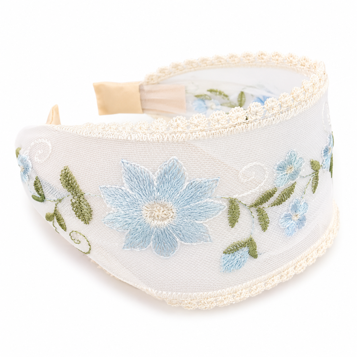 Embroidered Lace Floral Headband Trio Bundle