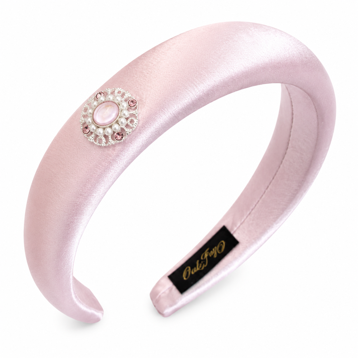 Elegant Jewel Satin Headband