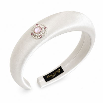 Elegant Jewel Satin Headband
