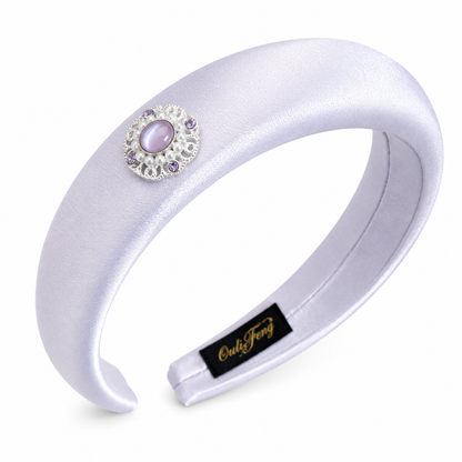 Elegant Jewel Satin Headband