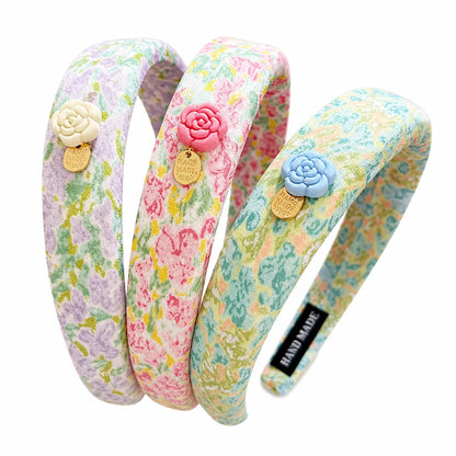 Vintage Floral Padded Headband Trio Bundle