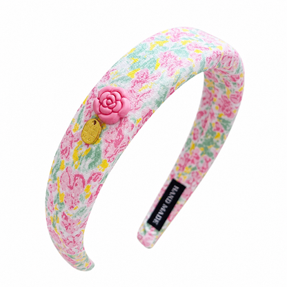 Vintage Floral Padded Headband