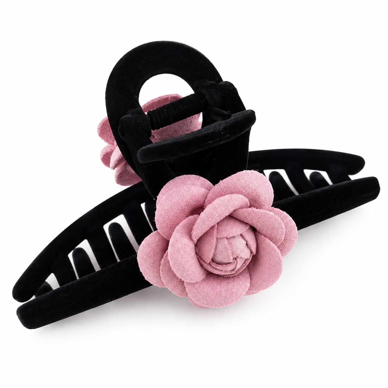 Velvet Rose Hair Claw Clip