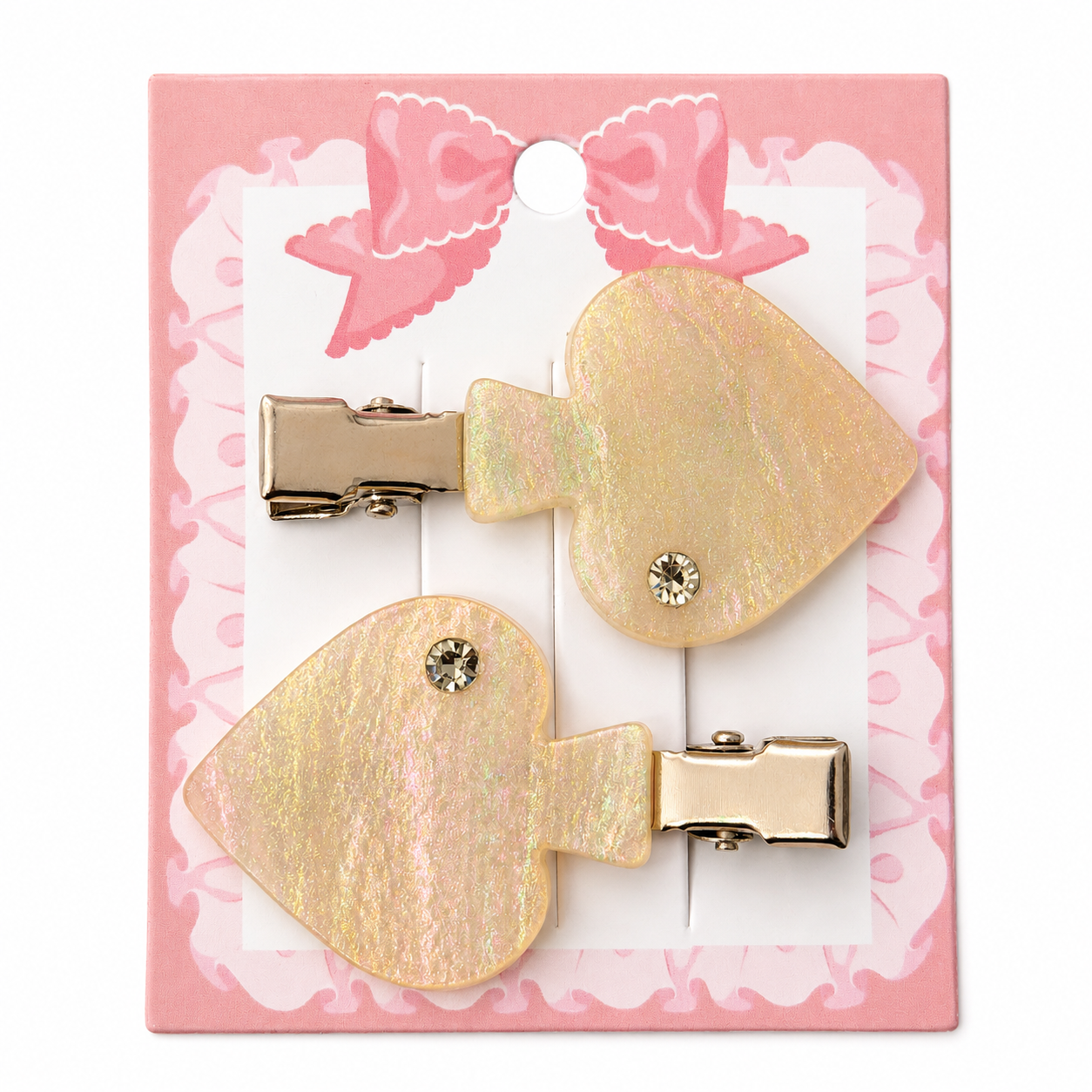 Blush Glow Hair Clip Set