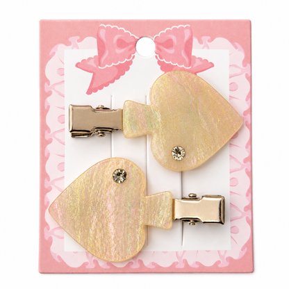 Blush Glow Hair Clip Set