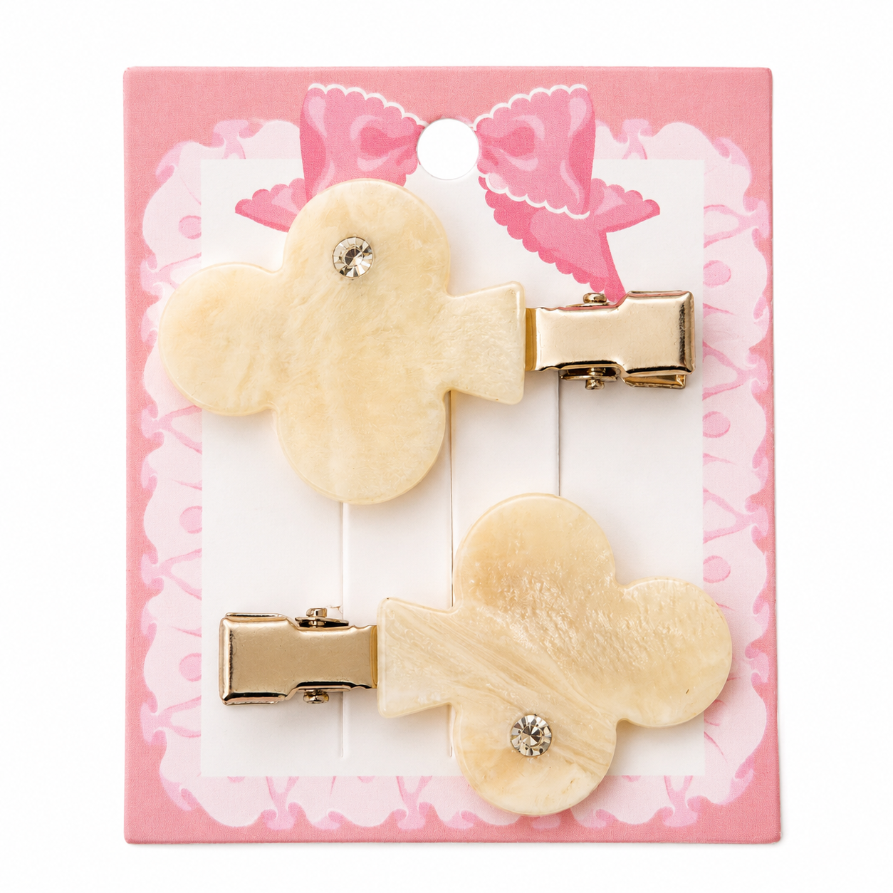 Blush Glow Hair Clip Set