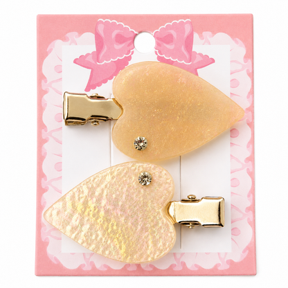 Blush Glow Hair Clip Set